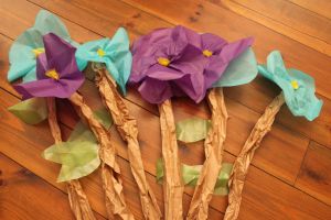 tissue flowers